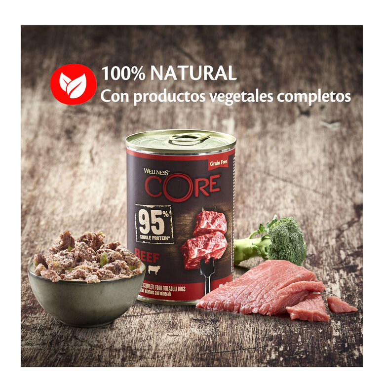 400 g Wellness Core Adult carne e brócolos lata para cães,  Imagem número 2 400 g Wellness Core Adult carne e brócolos lata para cães, , large Imagem número 2
