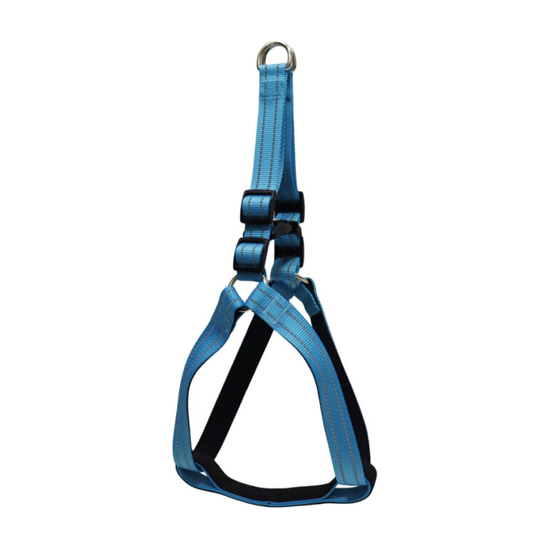 Gotoo Peitoral azul de nylon refletor para cães,  Imagem número 1 Gotoo Peitoral azul de nylon refletor para cães, , large Imagem número 1