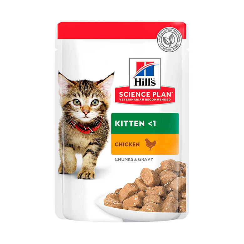 85 g Hill's Science Plan Kitten Frango saqueta em molho,  Imagem número 1 85 g Hill's Science Plan Kitten Frango saqueta em molho, , large Imagem número 1