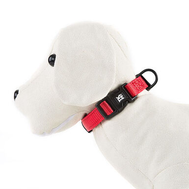 TK-Pet Neo Classic Coleira de Nylon Vermelha para cães