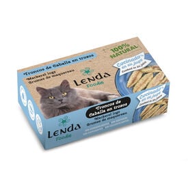 Lenda Comida h&uacute;mida de Cavala em lata para gatos