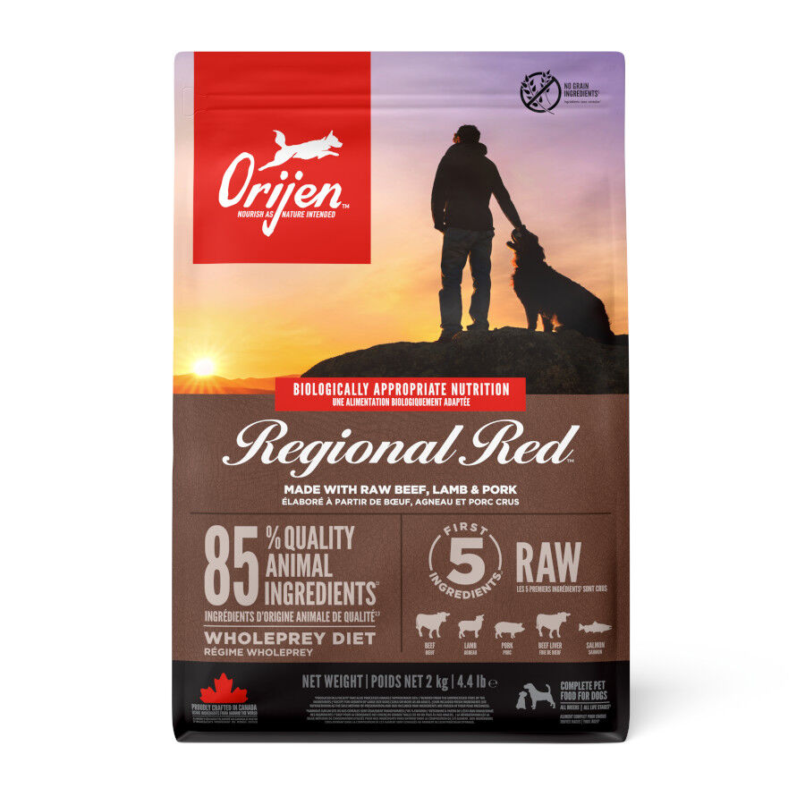 2 kg Orijen Adult Regional Red ra&ccedil;&atilde;o para c&atilde;es, , large Imagem n&uacute;mero 1