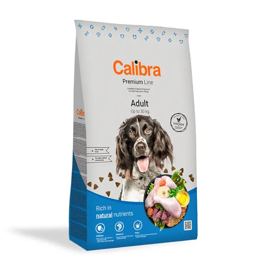 12 kg Calibra Premium Line Adult Ra&ccedil;&atilde;o de frango para c&atilde;es, , large Imagem n&uacute;mero 1