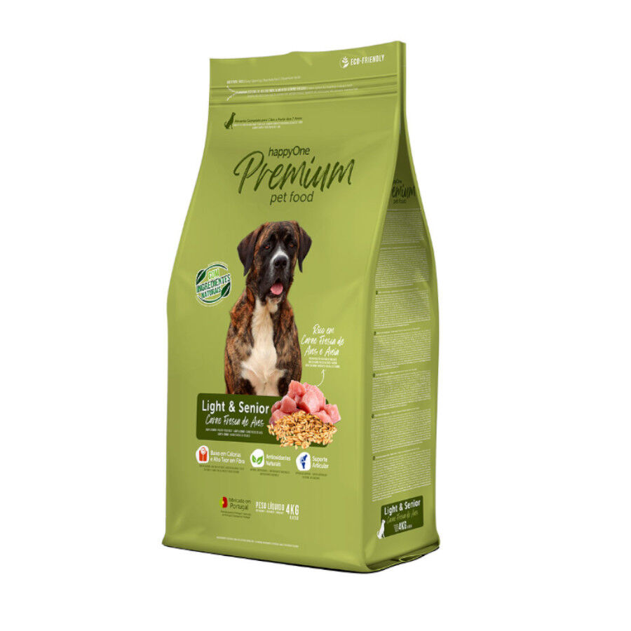happyOne Premium Light & Senior ra&ccedil;&atilde;o de carne fresca de aves para c&atilde;es, , large Imagem n&uacute;mero 1