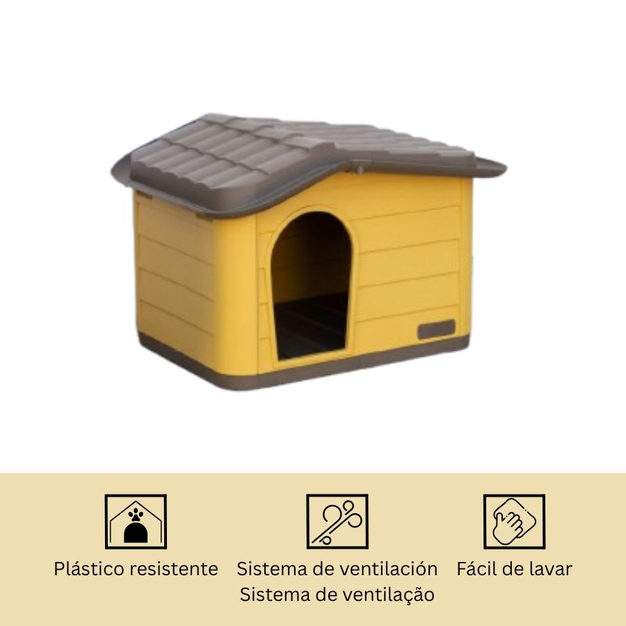 Nayeco Eco Line Casota desmont&aacute;vel na cor mel para c&atilde;es, , large Imagem n&uacute;mero 4