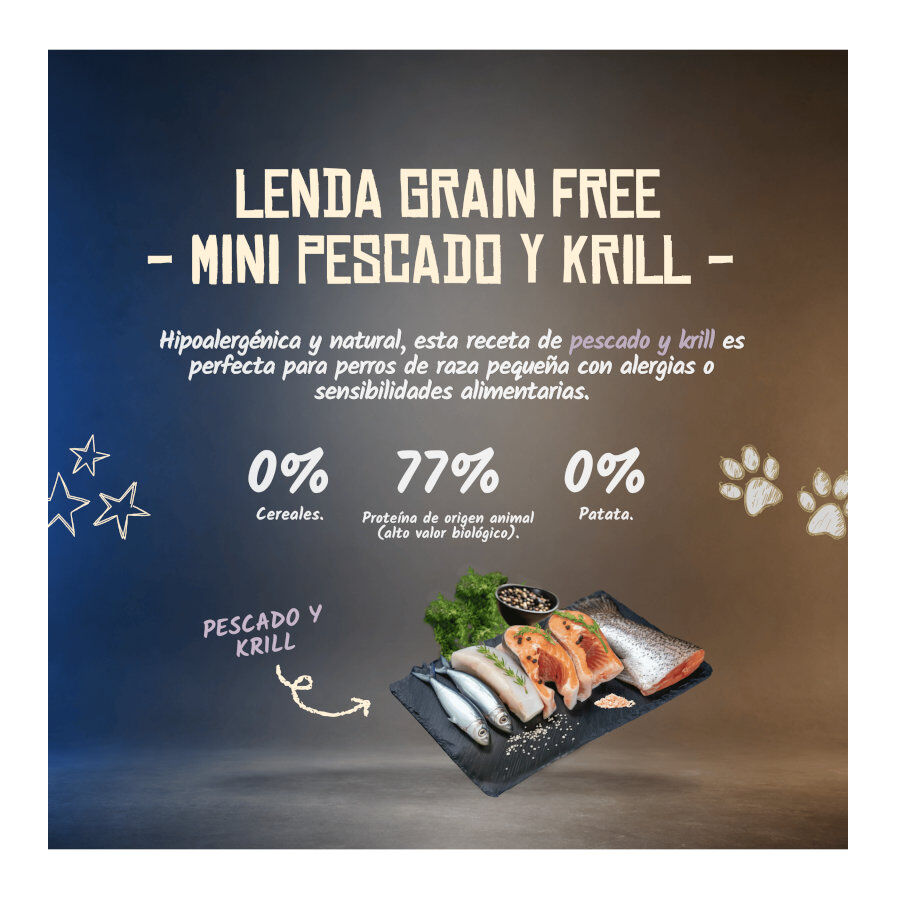 2 Kg Lenda Grain Free Ra&ccedil;&atilde;o de Peixe e Krill para c&atilde;es de ra&ccedil;as mini, , large Imagem n&uacute;mero 4