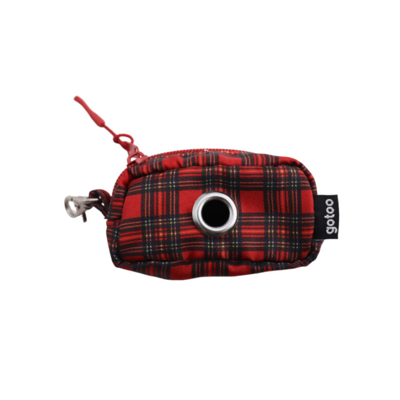 Gotoo Porta-sacos estampado vermelho para cães,  Imagem número 1 Gotoo Porta-sacos estampado vermelho para cães, , large Imagem número 1