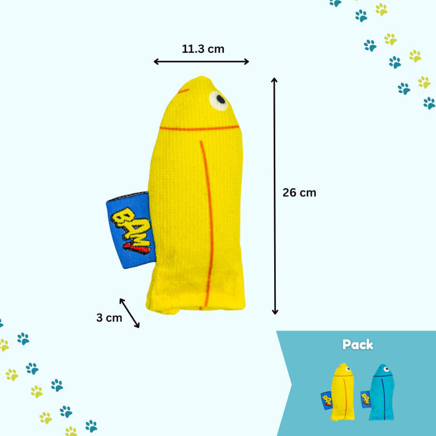 BAM! Peluche Peixe com catnip para gatos, , large Imagem n&uacute;mero 4