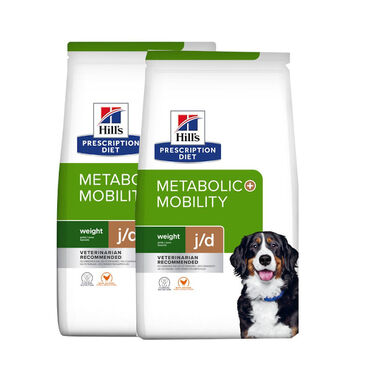 Hill's Prescription Diet Metabolic + Mobility ração para cães - 2x12 kg Pack Ahorro