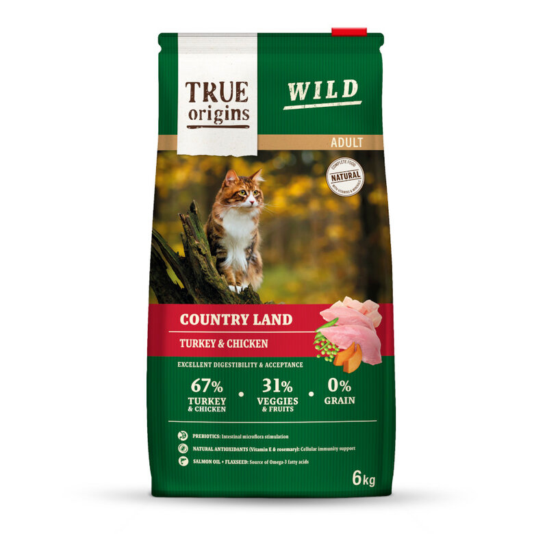 6 kg True Origins Wild Adult Frango e Peru Ração para gatos,  Imagem número 1 6 kg True Origins Wild Adult Frango e Peru Ração para gatos, , large Imagem número 1