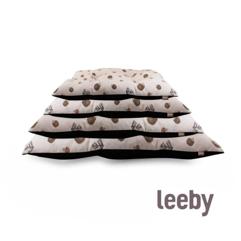 Leeby Almofada Acolchoada Branca com Ouriços para cães,  Imagem número 1 Leeby Almofada Acolchoada Branca com Ouriços para cães, , large Imagem número 1