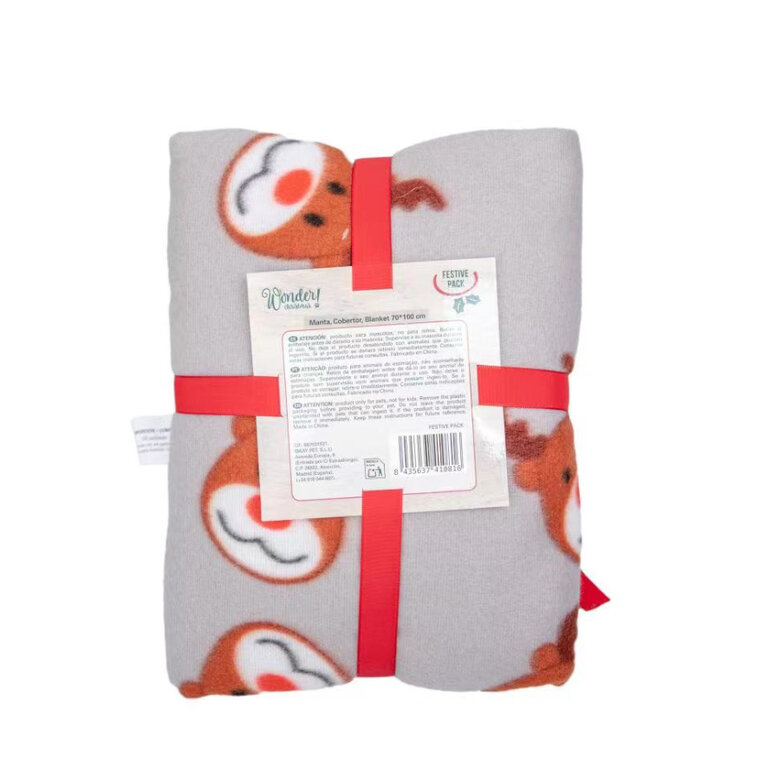 1 ud. Wonder Christmas Conjunto Presente Peluche e manta de natal para cães,  Imagem número 3 1 ud. Wonder Christmas Conjunto Presente Peluche e manta de natal para cães, , large Imagem número 3