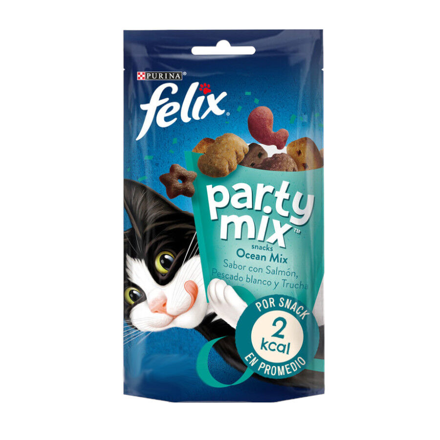 4 pacotes x 200 g Felix Biscoitos Party Mix Peixe para gatos Pack poupan&ccedil;a!, , large Imagem n&uacute;mero 1