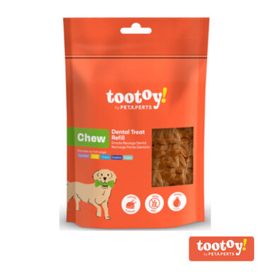 Tootoy! Chew Dental Refill Natural Snacks para mordedores para cães