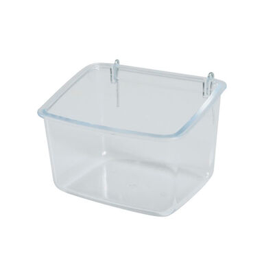 Alimentador de pássaros transparente Zolux com poleiro
