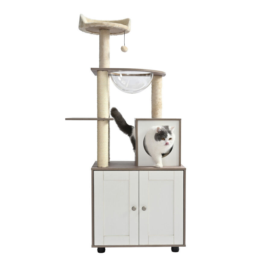 Leeby Luna &aacute;rvore arranhadora com m&oacute;vel para gatos, , large Imagem n&uacute;mero 6
