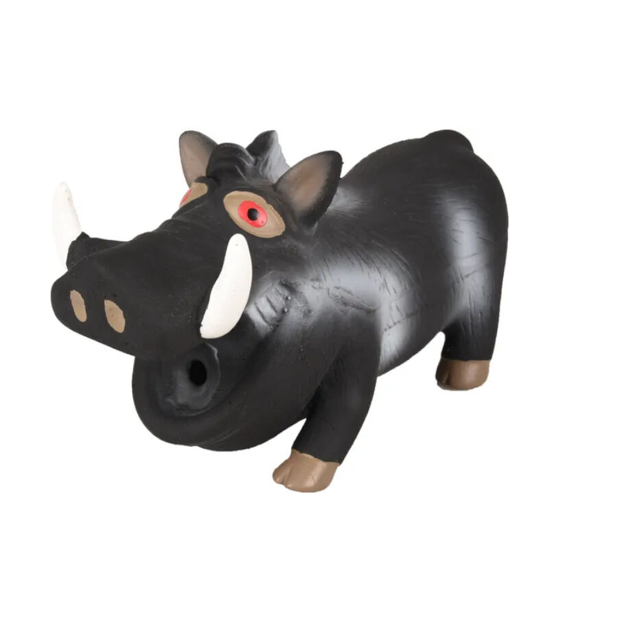 Flamingo Squeaky Javali Preto Brinquedo para c&atilde;es, , large Imagem n&uacute;mero 1