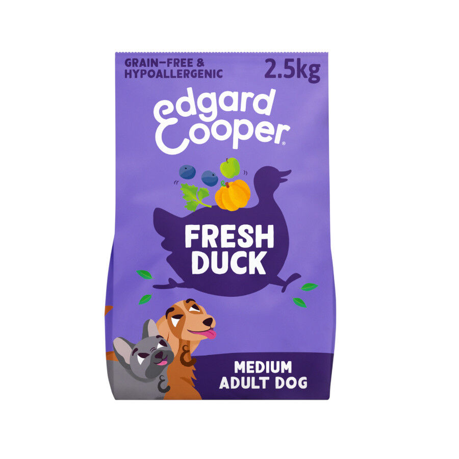 2,5 kg Edgard & Cooper Pienso Pato para perros adultos medianos, , large Imagem n&uacute;mero 1
