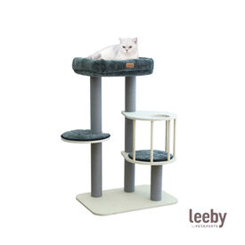 Leeby Cloud Collection torre arranhadora com cama para gatos