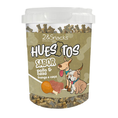 2&Snacks Ossinhos Duo Frango e Caça para cães
