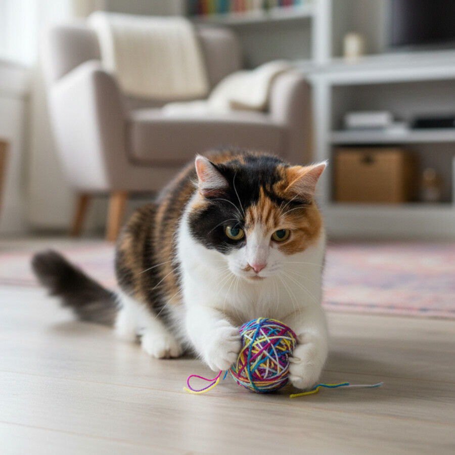 Tootoy! Chase & Play Bola de l&atilde; para gatos, , large Imagem n&uacute;mero 1