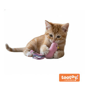 Tootoy! Kitten Peluche Pássaro com laço para gatos