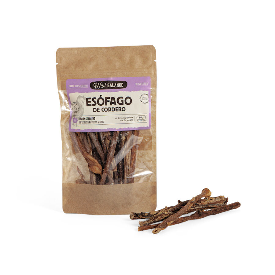50 g Wild Balance Es&oacute;fago de cordeiro para c&atilde;es, , large Imagem n&uacute;mero 1