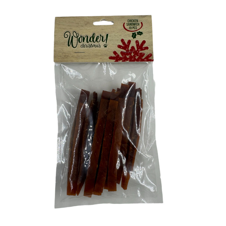 10 sticks Wonder Christmas Tiras Sandes de Frango para c&atilde;es, , large Imagem n&uacute;mero 1