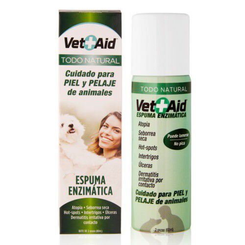 Vet-Aid espuma enzim&aacute;tica cuidado de la piel Imagem n&uacute;mero 1