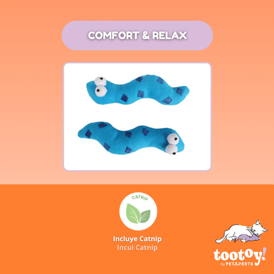 Tootoy! Comfort & Relax Peluch Conjunto de cobras pata gatos, , large Imagem n&uacute;mero 3