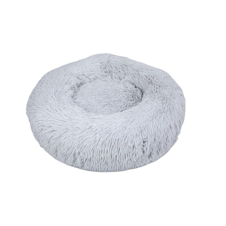 Leeby Cama Redonda Anti Stress de Pelo Cinzento para gatos, , large Imagem n&uacute;mero 1