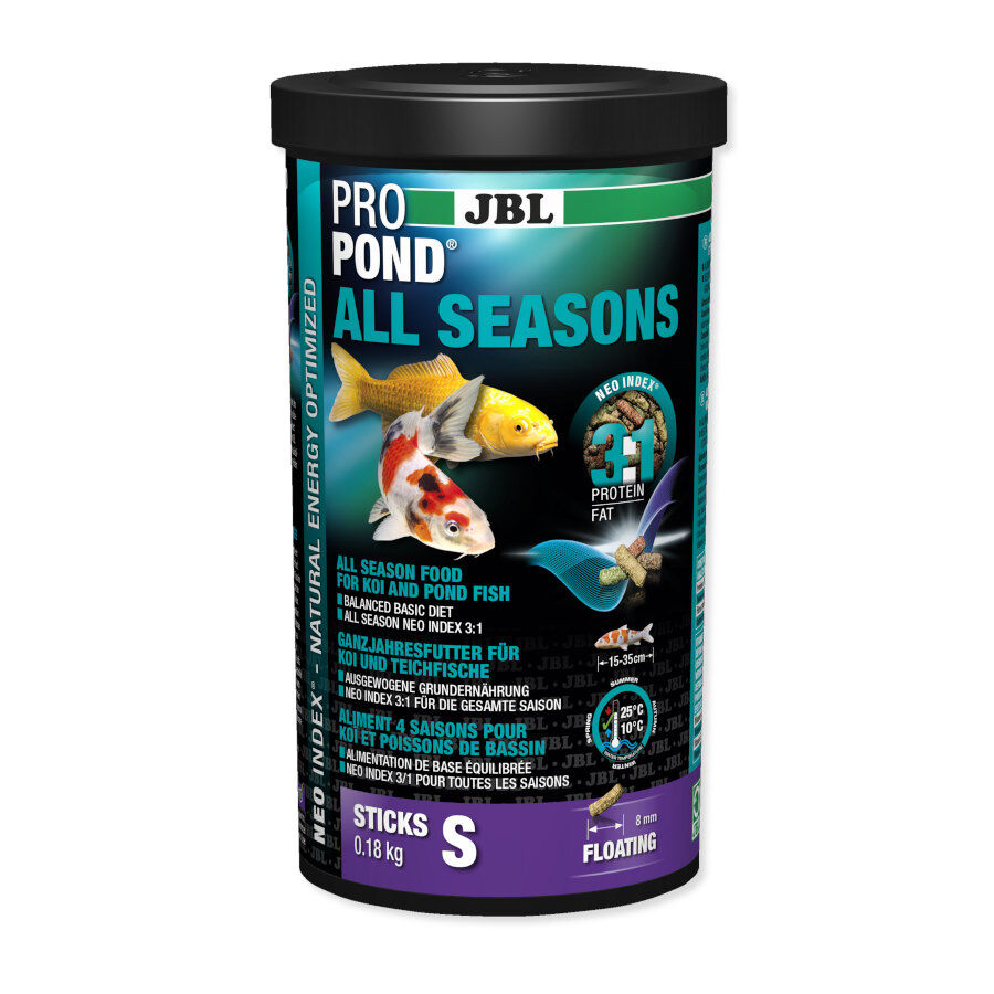 JBL Propond All Seasons S Alimento de 4 esta&ccedil;&otilde;es para koi e pequenos peixes de lago, , large Imagem n&uacute;mero 1
