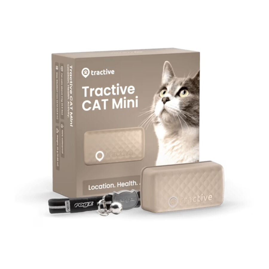 Tractive Cat Mini Rastreador GPS Marrom para Gatos, , large Imagem n&uacute;mero 1