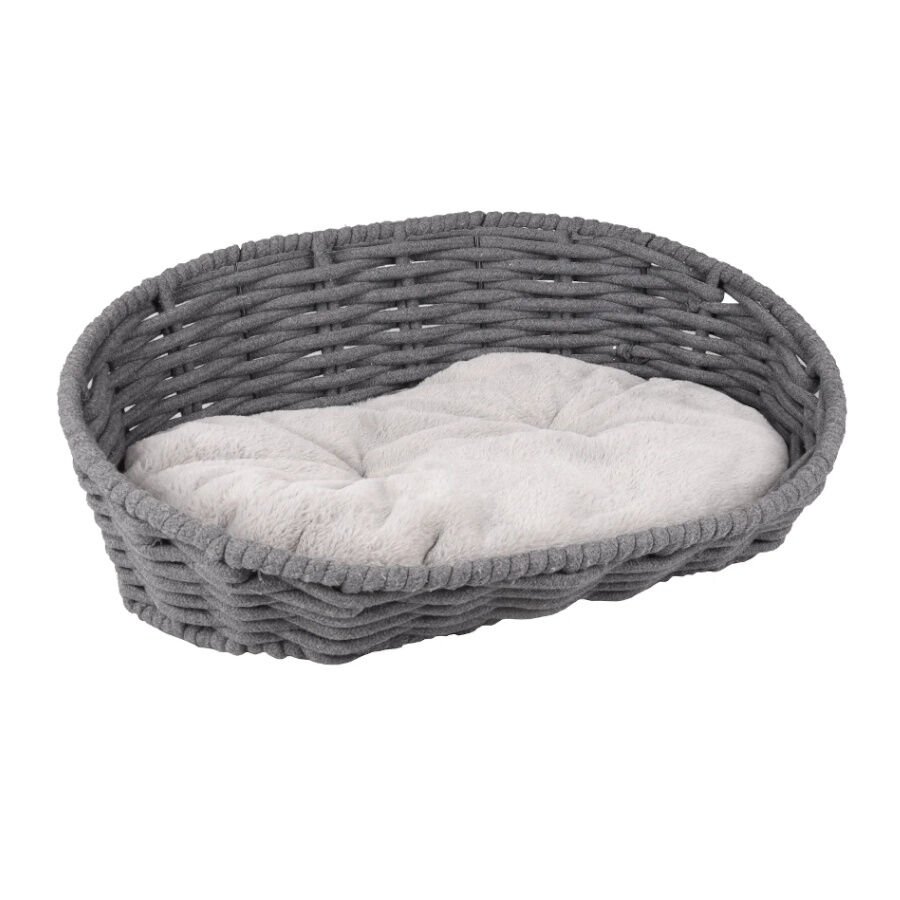 Flamingo Zizi Oval Cinzenta cama alcofa para c&atilde;es, , large Imagem n&uacute;mero 1