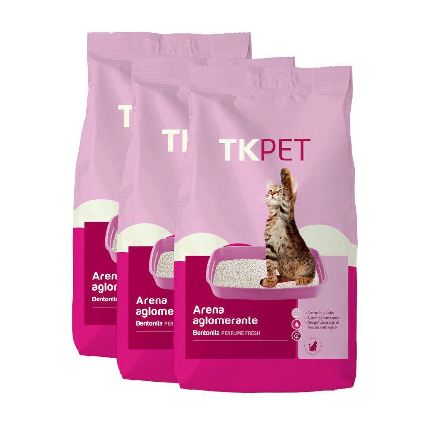 3 x 10 L TK-Pet Areia Aglomerante Fresh para gatos Pack poupan&ccedil;a!, , large Imagem n&uacute;mero 1