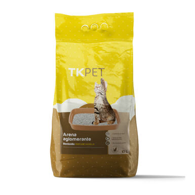 TK-Pet Areia Aglomerante de Bentonita com aroma a baunilha para gatos