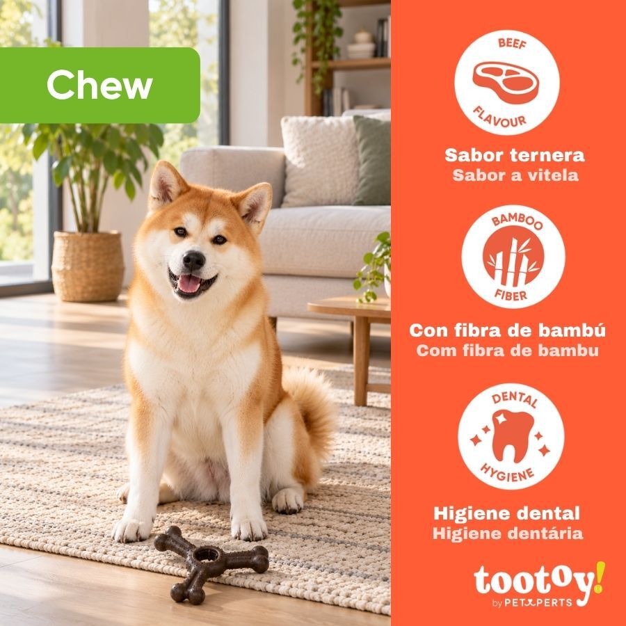 Tootoy! Chew Mordedor Osso de Bisonte para c&atilde;es, , large Imagem n&uacute;mero 4