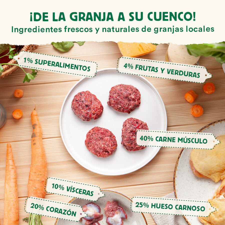 1 kg Wild Balance BARF Frango com Legumes Frescos alimenta&ccedil;&atilde;o natural congelada para gatos, , large Imagem n&uacute;mero 3