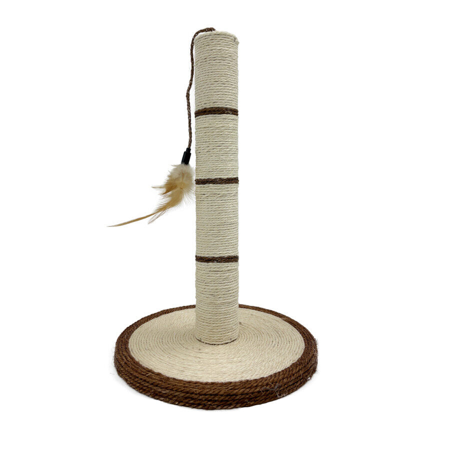 Leeby Isidoro arranhador de sisal com brinquedo castanho para gatos, , large Imagem n&uacute;mero 1