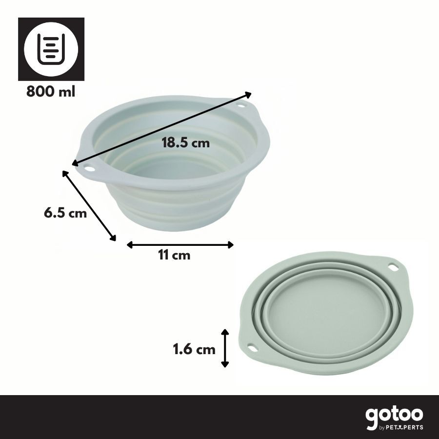 Gotoo Bebedouro Dobr&aacute;vel e Port&aacute;til em Silicone para c&atilde;es e gatos, , large Imagem n&uacute;mero 3
