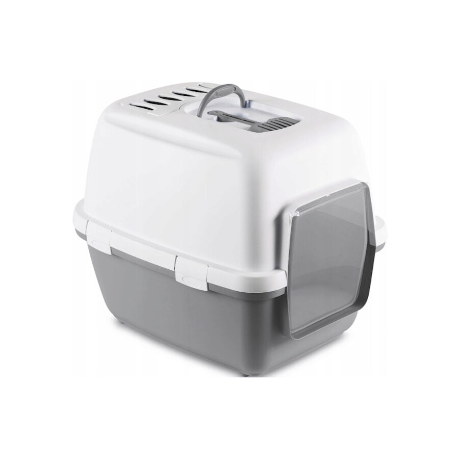 Stefanplast Cathy Comfort Caixa de areia Fechada Cinzenta para gatos, , large Imagem n&uacute;mero 1
