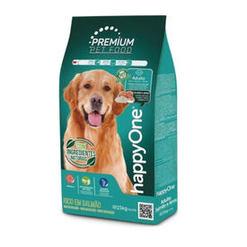 happyOne Premium ração de salmão e arroz para cães
