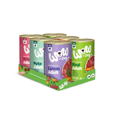 Wow Food Adult lata para cães