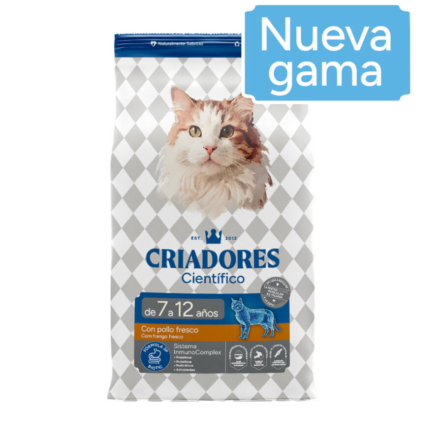 Criadores Cient&iacute;fico Mature +7 Ra&ccedil;&atilde;o de frango para gatos, , large Imagem n&uacute;mero 2