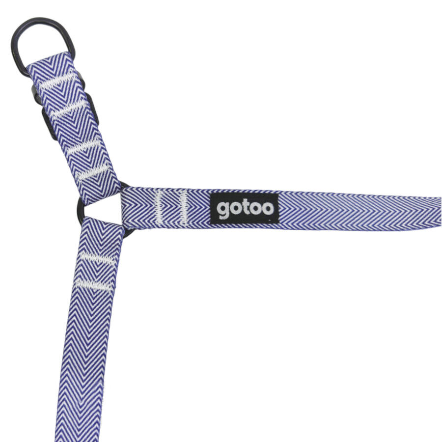 Gotoo Peitoral azul com listras para c&atilde;es, , large Imagem n&uacute;mero 4