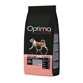 Optima Nova Adult Mini Salm&atilde;o ra&ccedil;&atilde;o para c&atilde;es