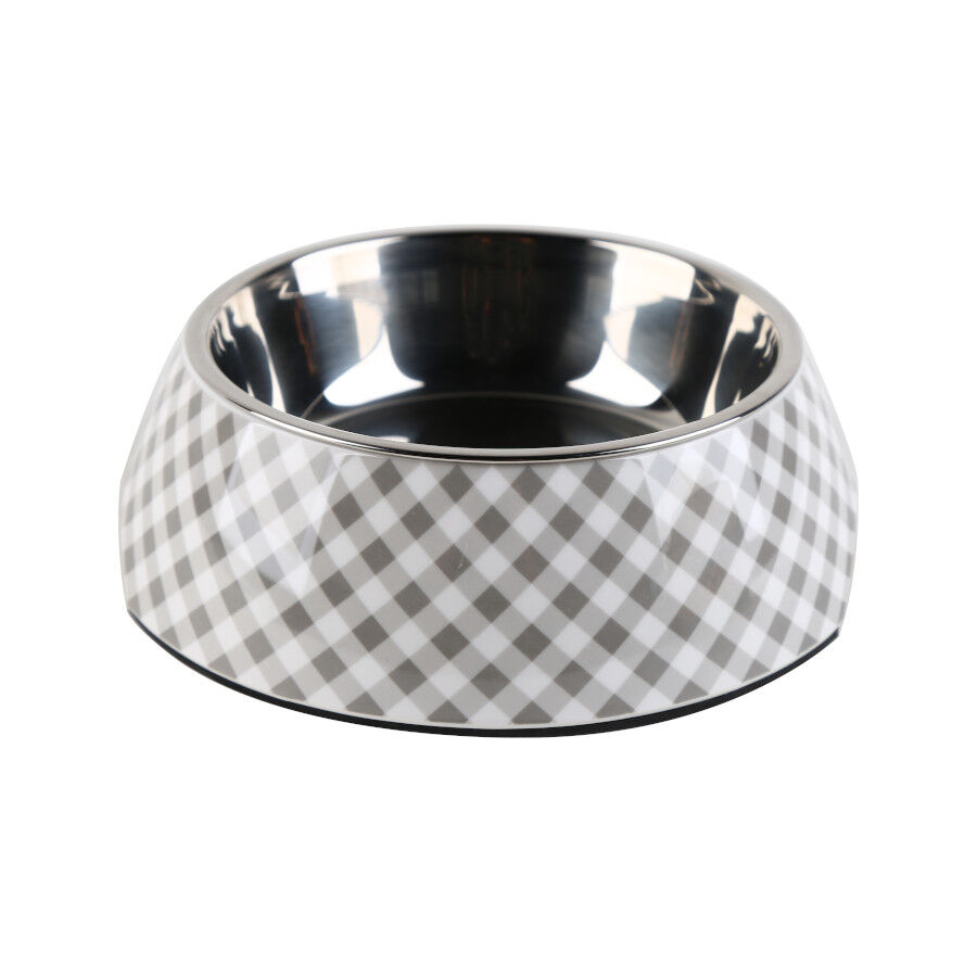 Leeby Comedouro cinza em inox para c&atilde;es, , large Imagem n&uacute;mero 1