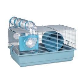 Voltreg&agrave; Gaiola com T&uacute;nel e Roda para hamsters russos