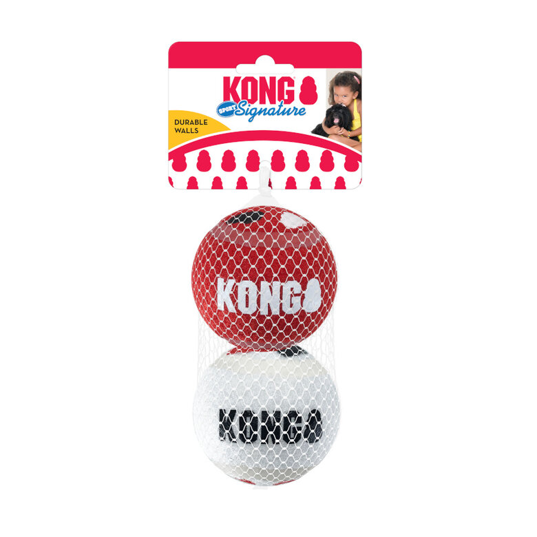 Kong Signature Sport 2-PK Bolas de ténis para cães,  Imagem número 1 Kong Signature Sport 2-PK Bolas de ténis para cães, , large Imagem número 1