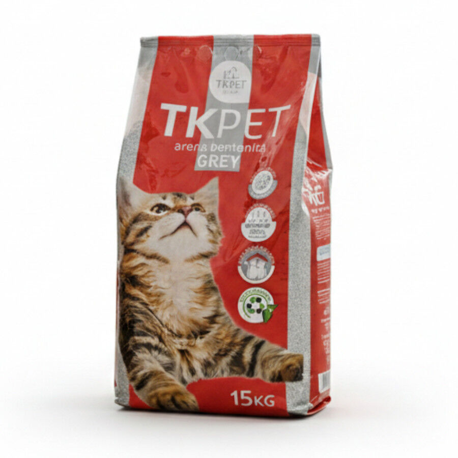 15 kg TK-Pet Areia Aglomerante Grey de Bentonite para gatos, , large Imagem n&uacute;mero 1